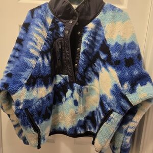 FP Movement by Free People Blue and Cream Jacket